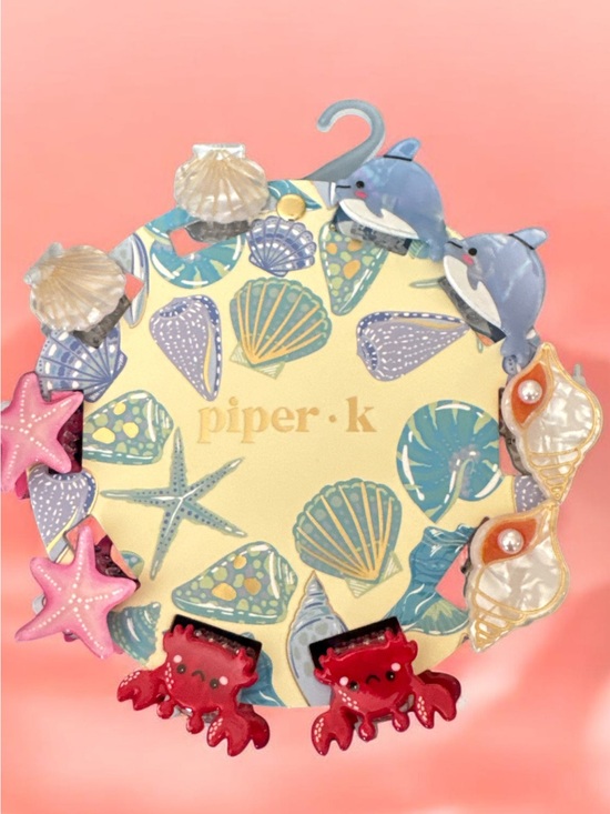 Piper K Other - Piper.k Sea Life Statement hair clips